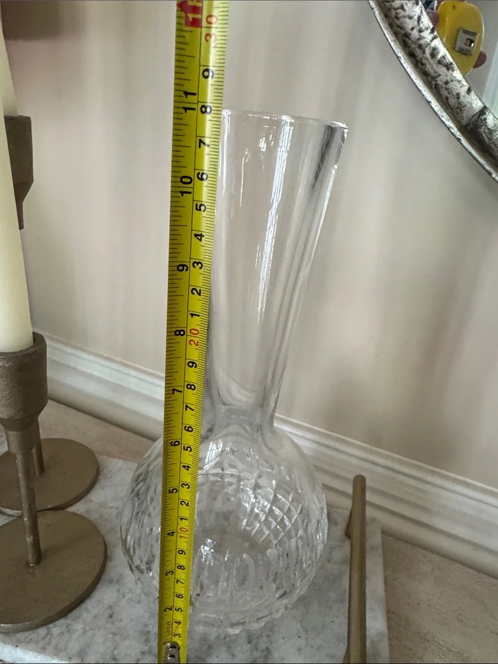 Waterford Crystal Clear Caroline bubble Vase